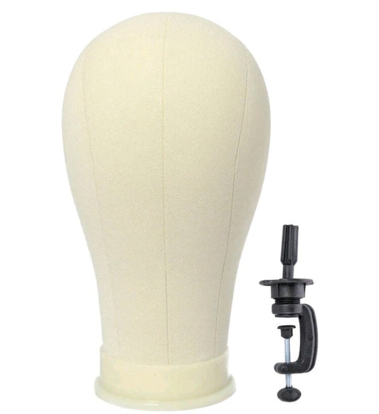 Canvas Mannequin Head With Mount Hole